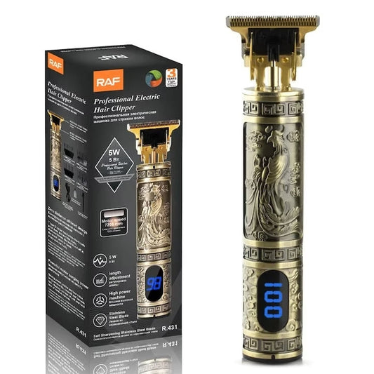Trimmer profesional RAF R.431, 1200mAh, lame din inox