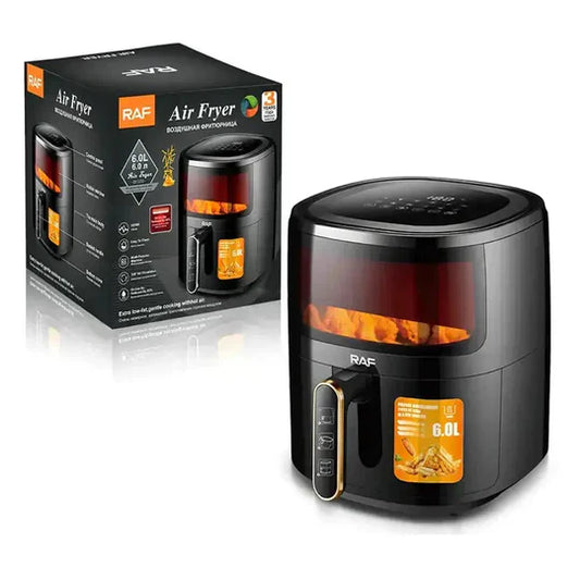 Friteuză cu Aer Cald RAF R5330W, Display Digital, 6L, 1500W
