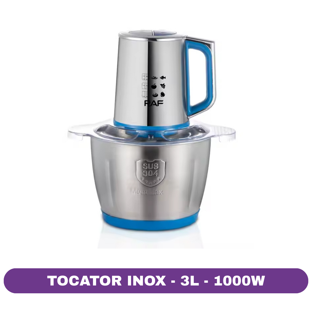 Tocator cu bol de inox, 3L, 1000W