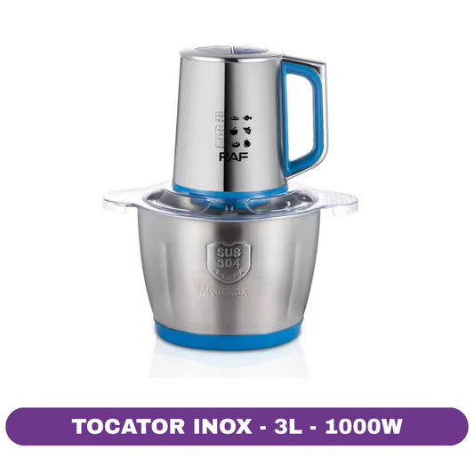 Tocator cu bol de inox, 3L, 1000W