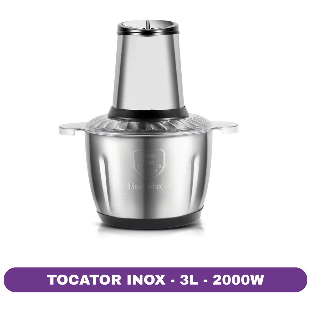 Tocator cu bol de inox 3L, 2000W