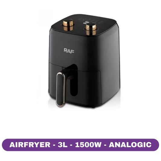 Friteuza cu aer cald RAF, 1500W, 3L, control mecanic