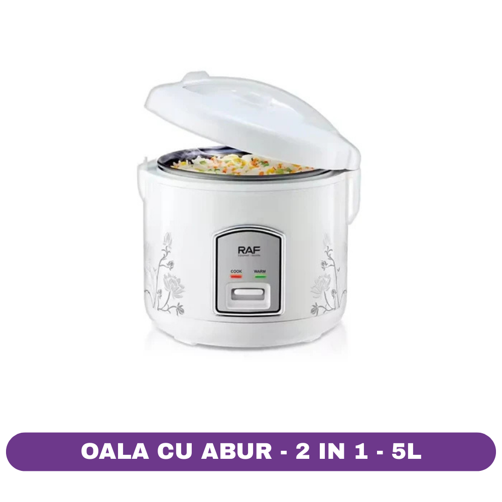 Oală pentru Gătit cu Aburi RAF R180 – 1000W, 5L