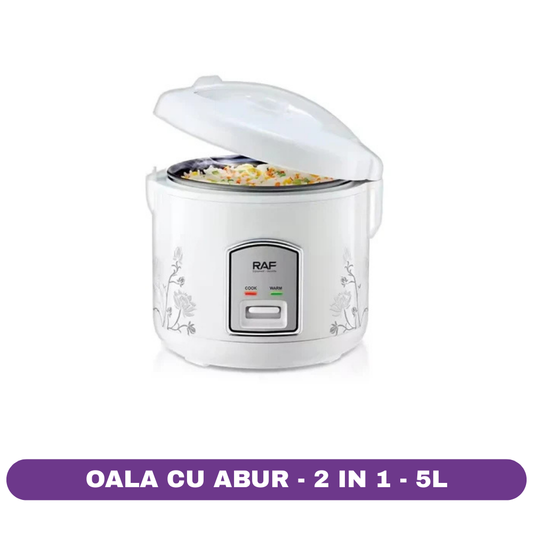 Oală pentru Gătit cu Aburi RAF R180 – 1000W, 5L