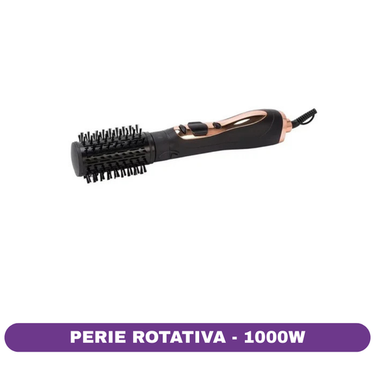 Perie Rotativă RAF R598 – 1000W, Jet de Aer Rece, 2 Trepte de Temperatură