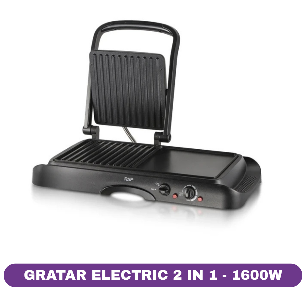 Gratar electric 2 in 1 RAF, 1600W, antiaderent