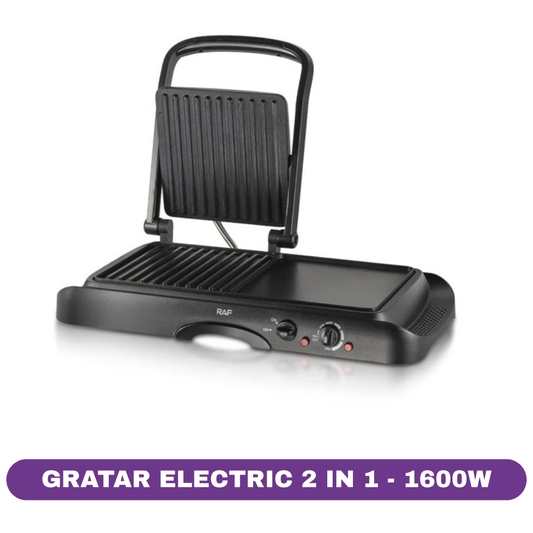 Gratar electric 2 in 1 RAF, 1600W, antiaderent