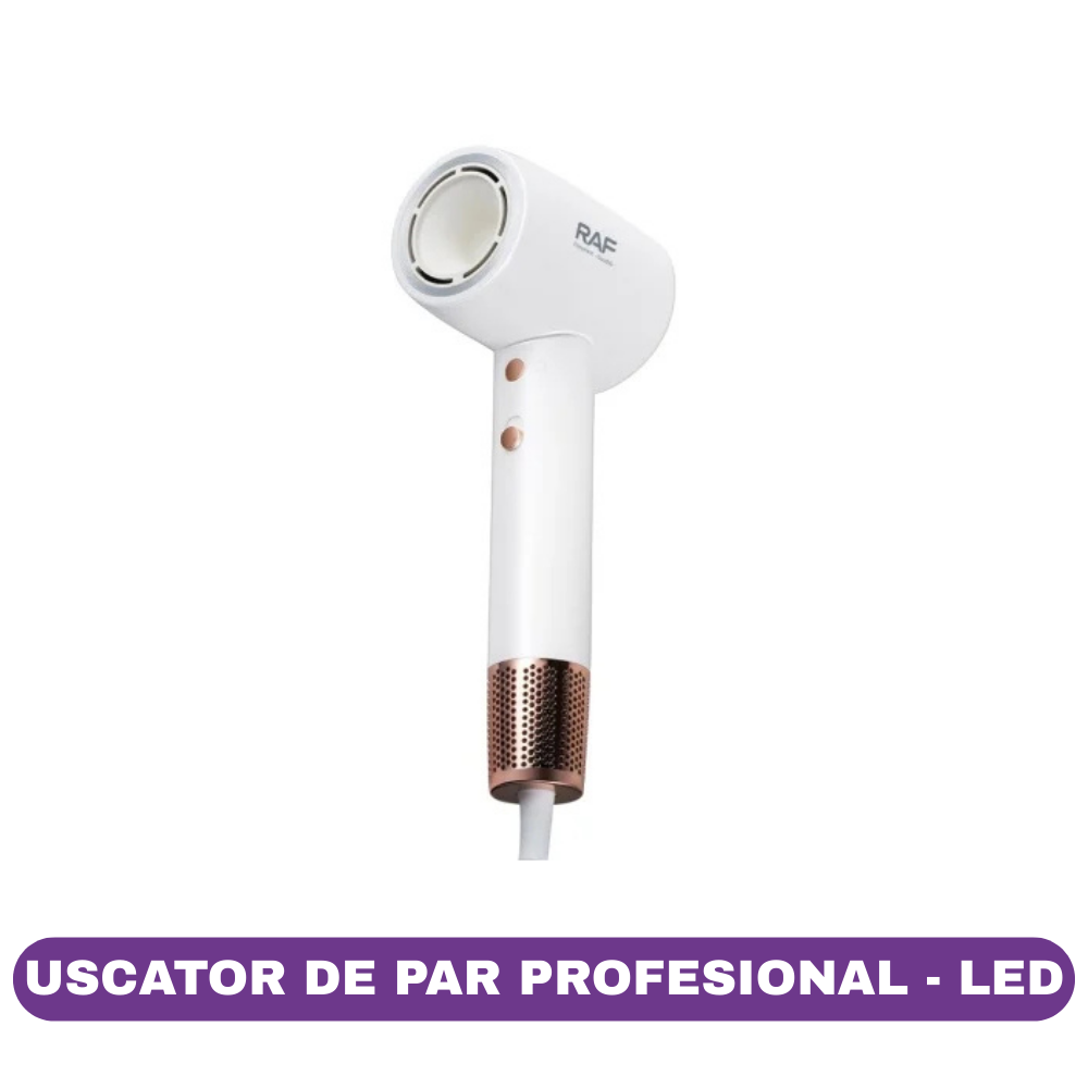 Uscator de par RAF R423, 1600w, 3 trepte temperatura, Cap magnetic de precizie