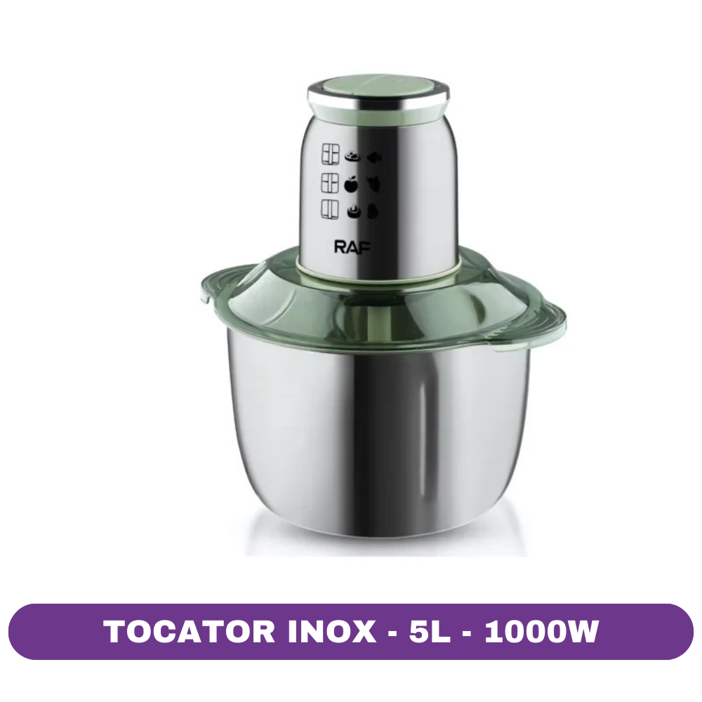 Tocator electric Inox RAF, 5L, 1000W, 5 lame