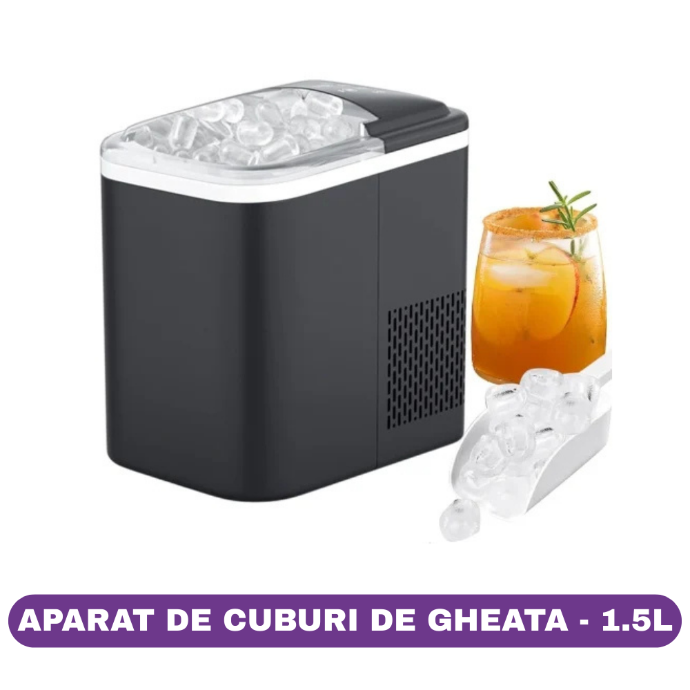 Mașină de Cuburi de Gheață Portabilă Hoffmans HM-9811 – 120W, 1.5L