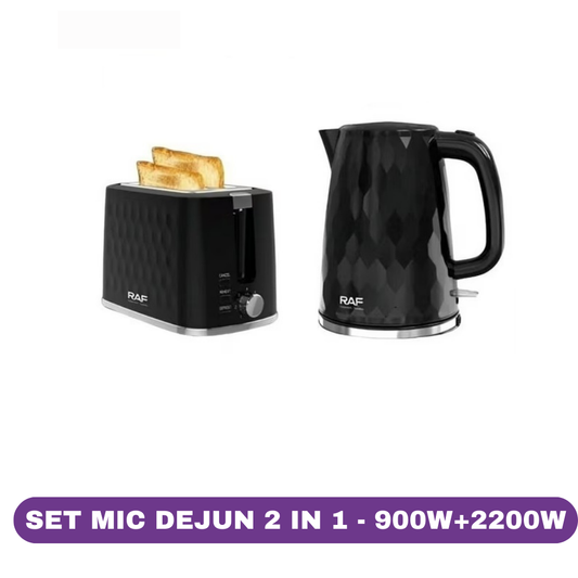 Set Mic Dejun 2 în 1 RAF, 900W + 2200W