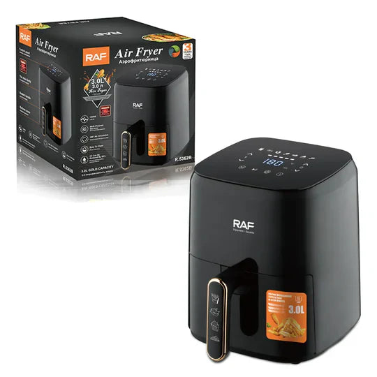 Friteuza cu aer cald RAF, 1300W, 3L, control digital