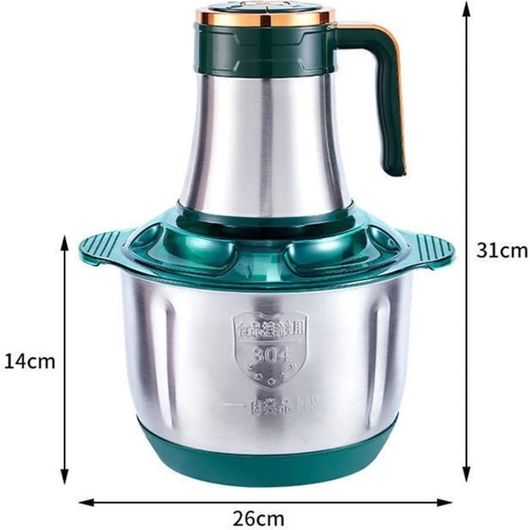 Tocator electric inox 5L, 1800W, 6 lame de otel
