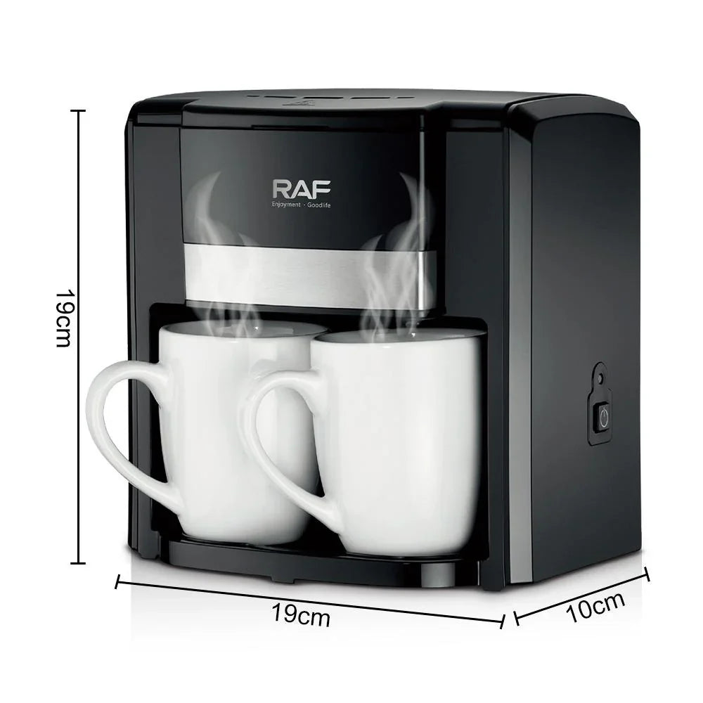 Aparat de Cafea RAF 650W – 2 Căni Ceramice