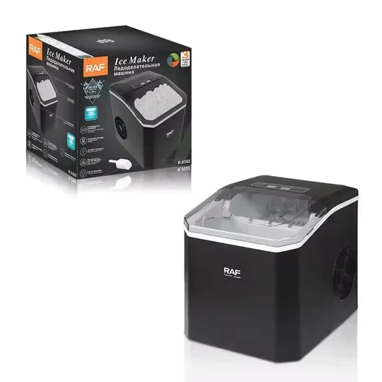 Mașină de Gheață Portabilă RAF R0302 – 150W, 12 kg/24 h, Volum 1.2L