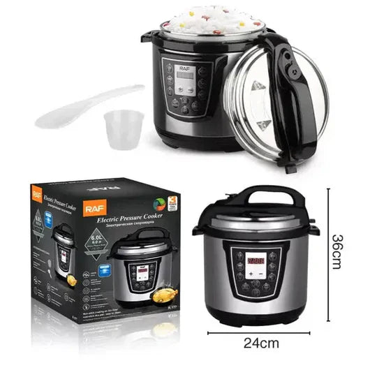 Oală Sub Presiune RAF R.177, 6L, 1000W, multiprogramabilă, inox