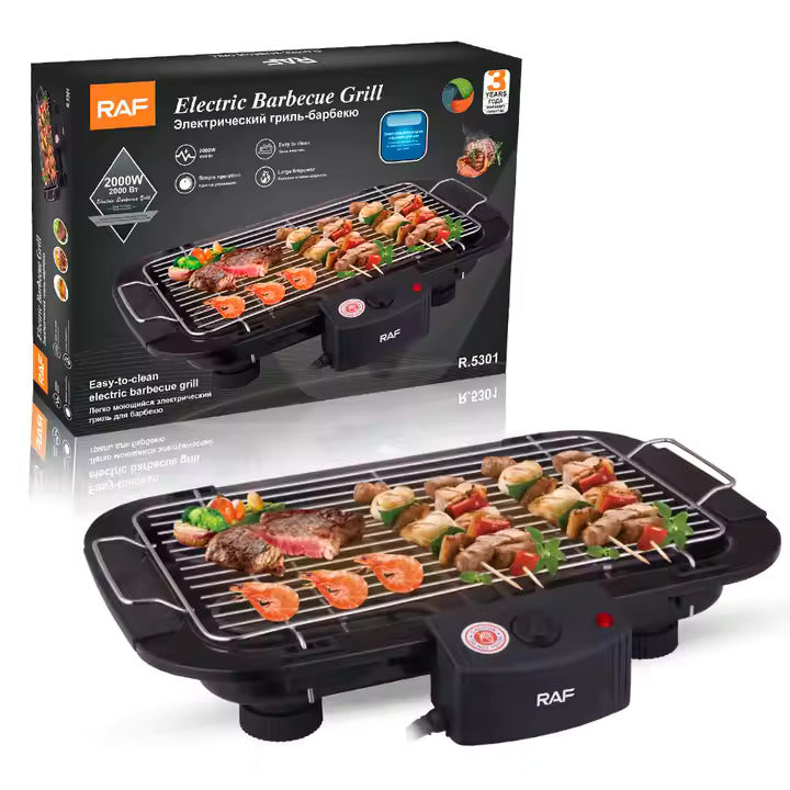 Gratar Electric RAF 2000w, 5 trepte de temperatura